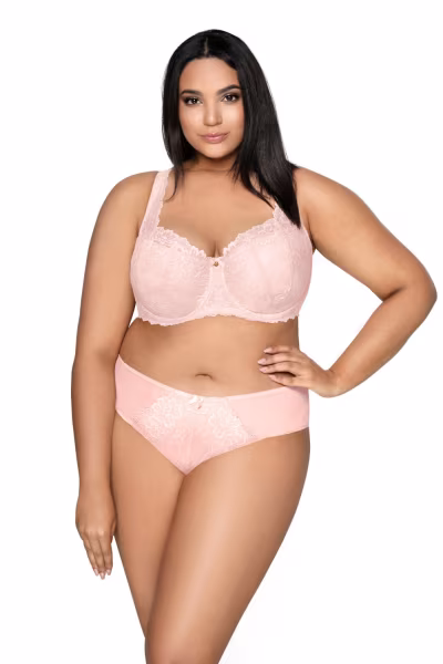 Biustonosz push up Biustonosz Usztywniany Model Carmela Big M-053/22 Light Pink - Mat — zdjęcie 2