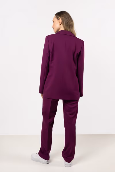 Spodnie Damskie Model A713 Plum - awama — zdjęcie 3