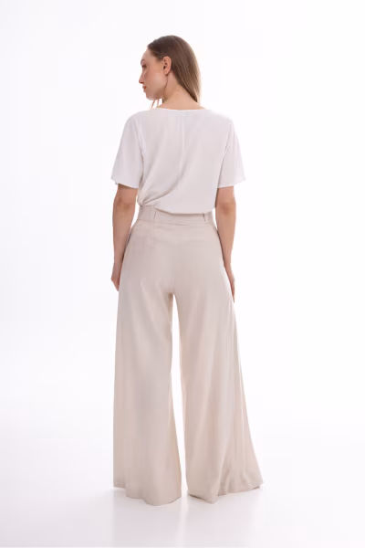Spodnie Damskie Model A772 Beige - awama — zdjęcie 3