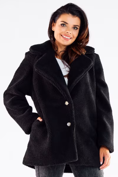 Płaszcz Damski Model A534 Black - awama — zdjęcie 1