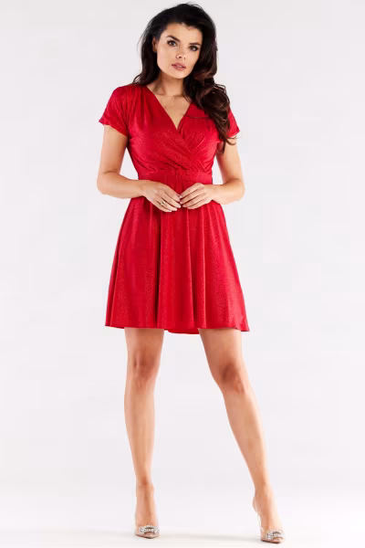 Sukienka Model A558 Red - awama — zdjęcie 2