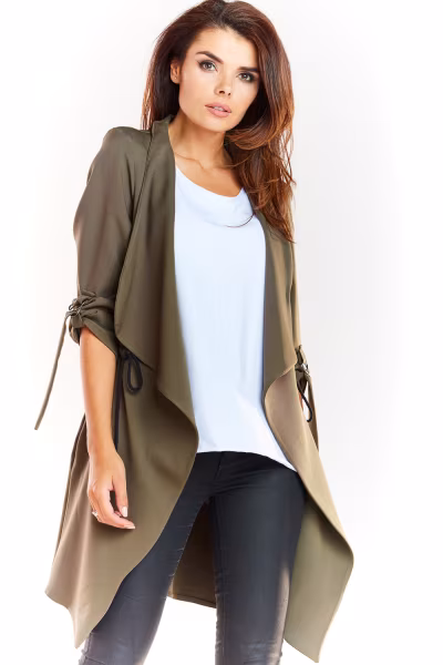 Bluza Damska Model A335 Khaki - awama — zdjęcie 1