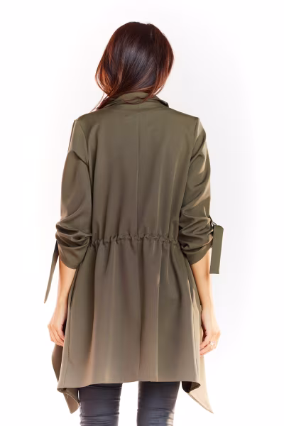 Bluza Damska Model A335 Khaki - awama — zdjęcie 3