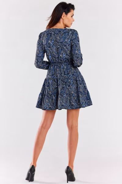 Sukienka Model A470 Navy Pattern - awama — zdjęcie 3