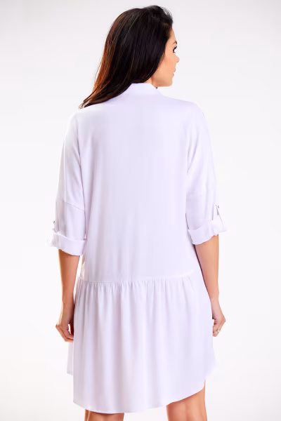 Sukienka Model A584 White - awama — zdjęcie 3