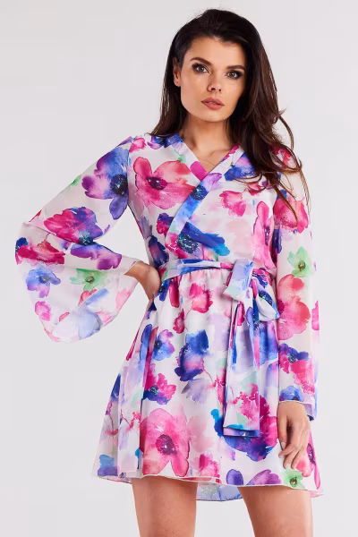 Sukienka Model A509 Water Colors - awama — zdjęcie 1