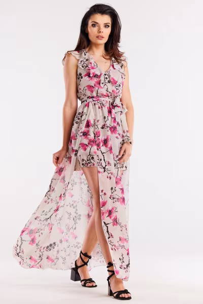 Sukienka Model A502 Cherry Flowers - awama — zdjęcie 1