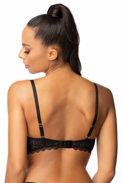 Biustonosz push up Biustonosz Push-up Model 0198/11/2 Estelle Black - Mat — zdjęcie 3