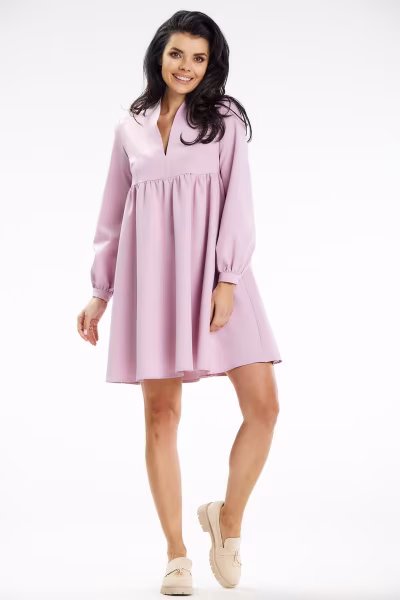 Sukienka Model A636 Dirty Pink - awama — zdjęcie 2