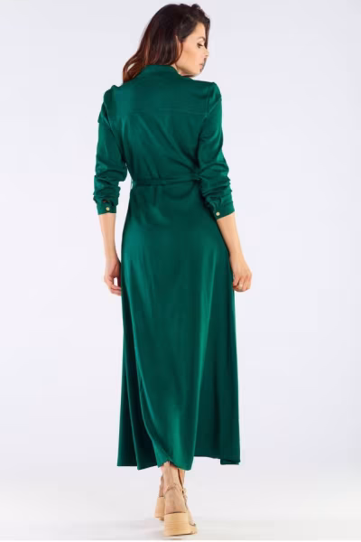 Sukienka Model A451 Green - awama — zdjęcie 3