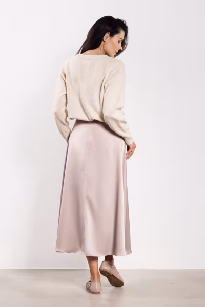 Spódnica Model A739 Beige - awama — zdjęcie 3