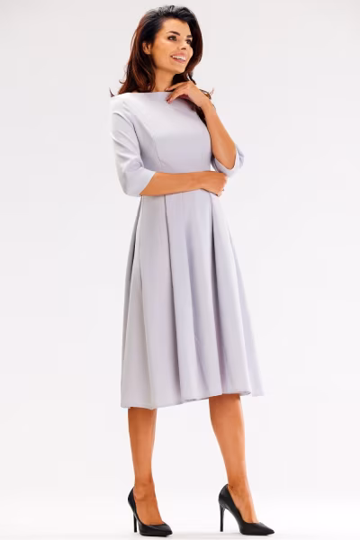 Sukienka Model A620 Grey - awama — zdjęcie 2