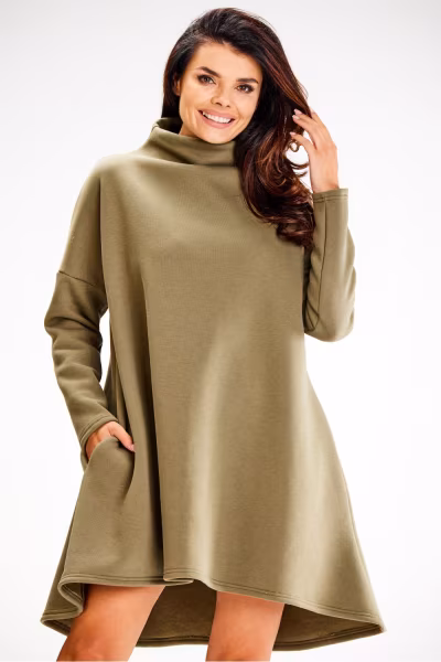 Sukienka Model A609 Khaki - awama — zdjęcie 1
