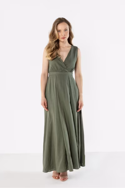 Sukienka Model A771 Khaki - awama — zdjęcie 1