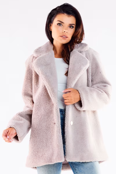 Płaszcz Damski Model A534 Beige - awama — zdjęcie 1