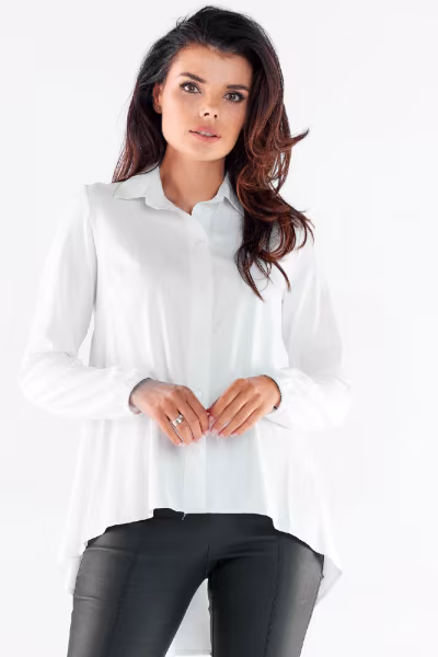Koszula Damska Model A527 White - awama — zdjęcie 1