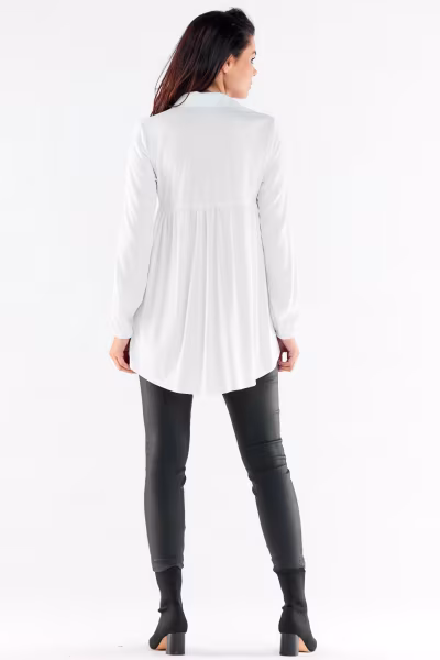 Koszula Damska Model A527 White - awama — zdjęcie 3