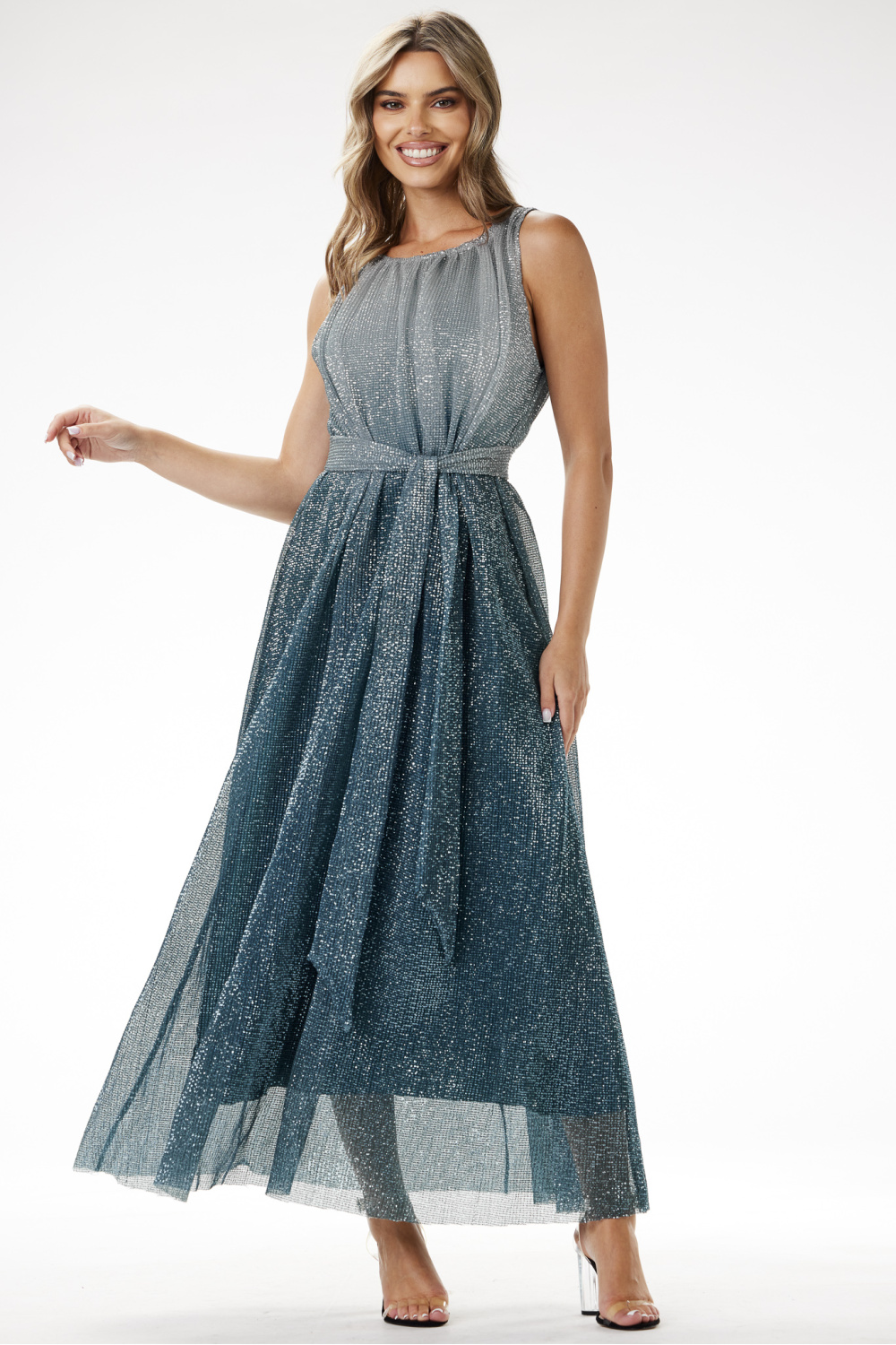 Sukienka Model A703 Bottle Green - awama