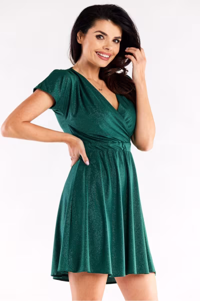Sukienka Model A558 Bottle Green - awama — zdjęcie 1