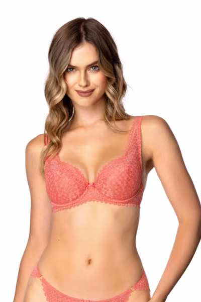 Biustonosz push up Biustonosz Usztywniany Model Gravity M-4050/22 Coral - Mat — zdjęcie 3