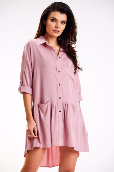 Sukienka Model A584 Dirty Pink - awama — zdjęcie 1
