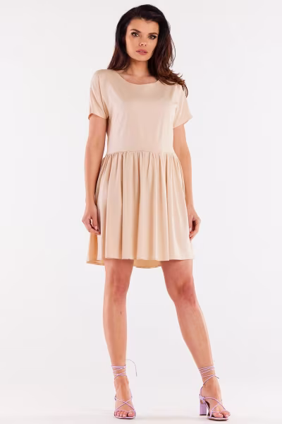 Sukienka Model A517 Beige - awama — zdjęcie 2