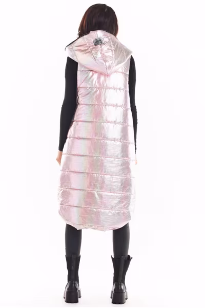 Kamizelka Damska Model A386 Pink Holo - awama — zdjęcie 3