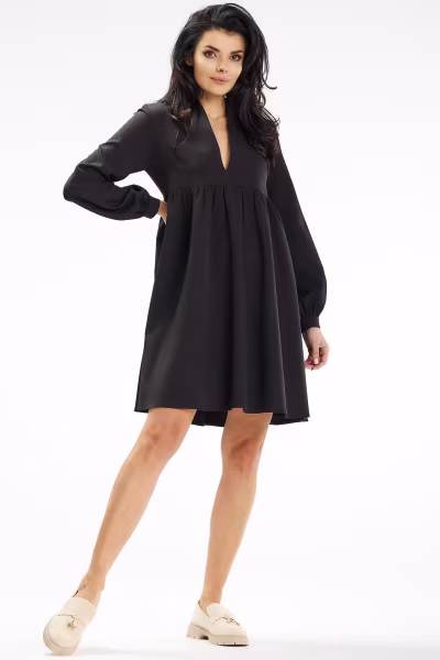 Sukienka Model A636 Black - awama — zdjęcie 2
