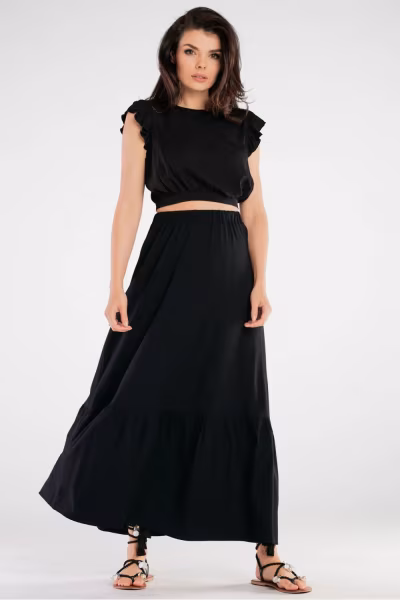 Bluzka Model A429 Black - awama — zdjęcie 2