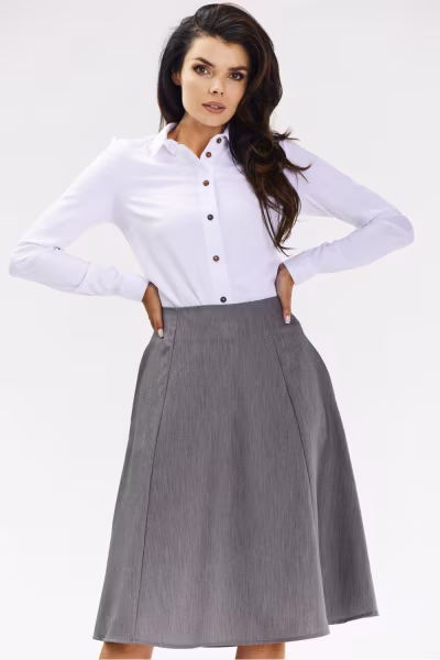Spódnica Model A673 Grey - awama — zdjęcie 1