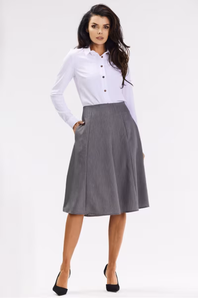 Spódnica Model A673 Grey - awama — zdjęcie 2