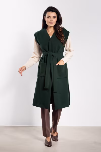 Kamizelka Model A753 Bottle Green - awama — zdjęcie 1
