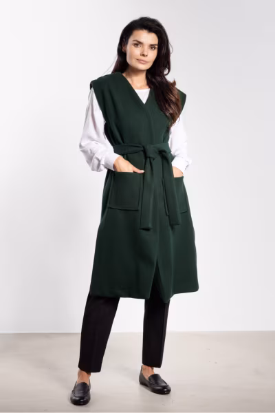Kamizelka Model A753 Bottle Green - awama — zdjęcie 2