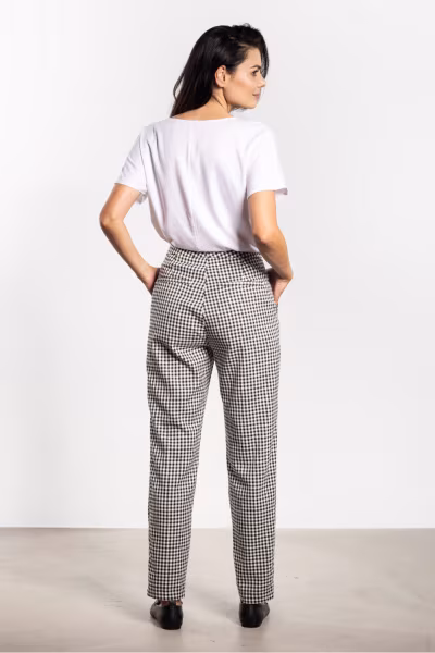 Spodnie Damskie Model A748 White/Black - awama — zdjęcie 3