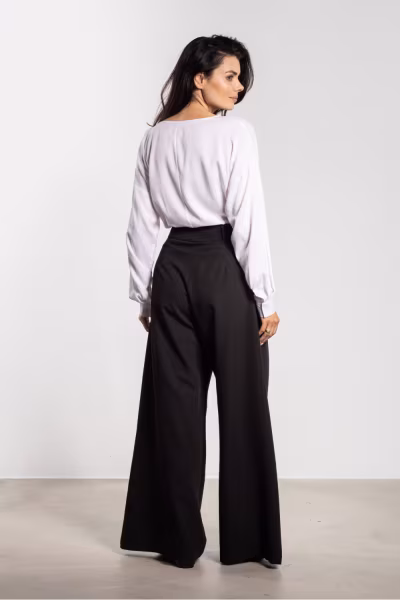 Spodnie Damskie Model A743 Black - awama — zdjęcie 3