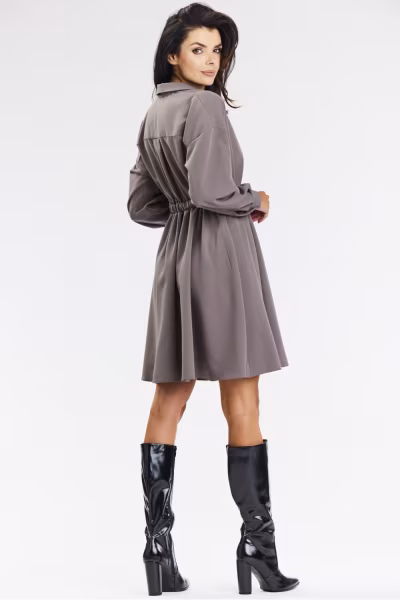 Sukienka Model A668 Taupe - awama — zdjęcie 3