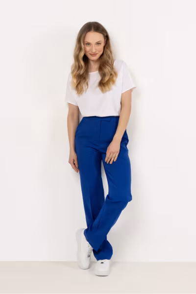 Spodnie Damskie Model A713 Blue - awama — zdjęcie 1