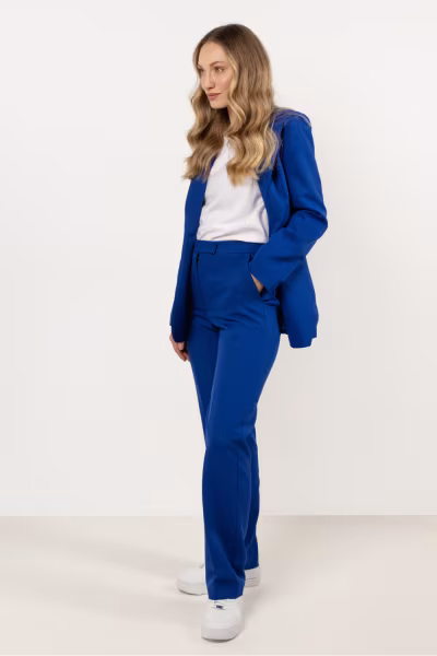 Spodnie Damskie Model A713 Blue - awama — zdjęcie 2