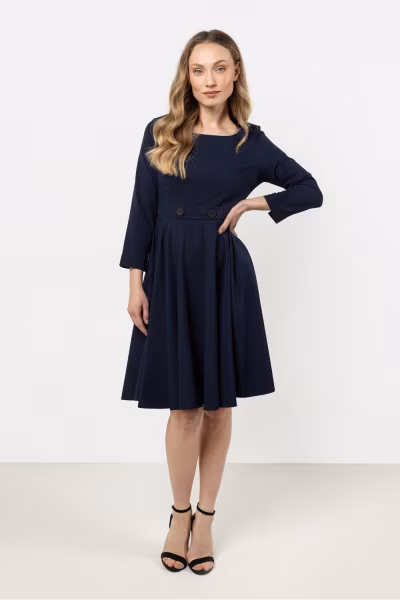 Sukienka Model A708 Navy - awama — zdjęcie 1