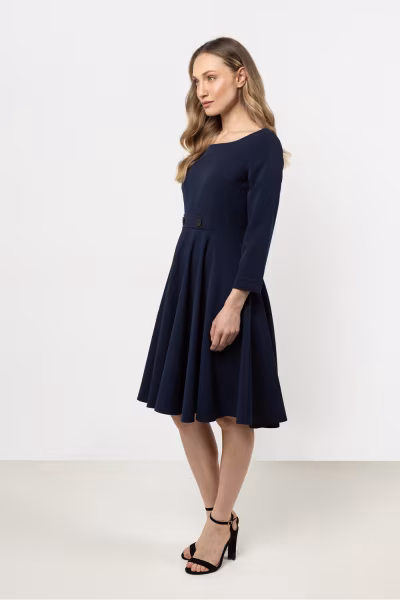 Sukienka Model A708 Navy - awama — zdjęcie 2