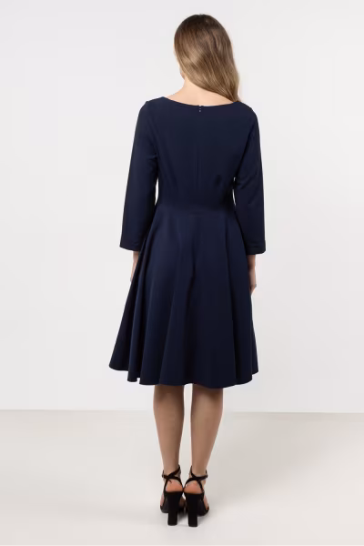 Sukienka Model A708 Navy - awama — zdjęcie 3