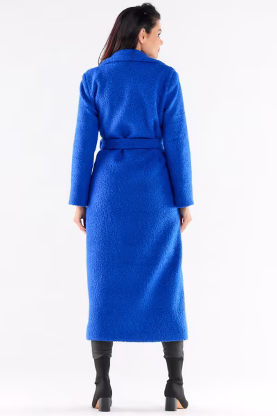 Płaszcz Damski Model A547 Blue - awama — zdjęcie 3
