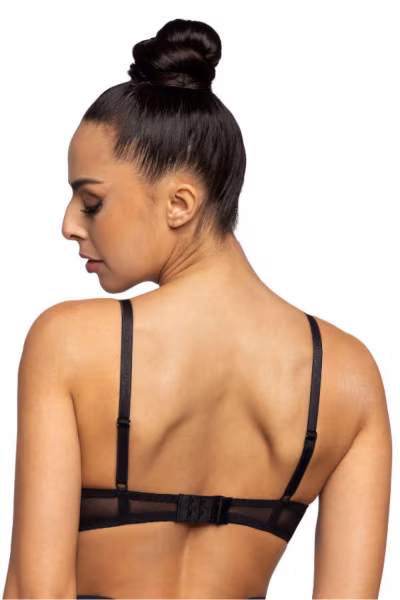 Biustonosz push up Biustonosz Push-up Model Dotssy M-3714/11 Black - Mat — zdjęcie 3