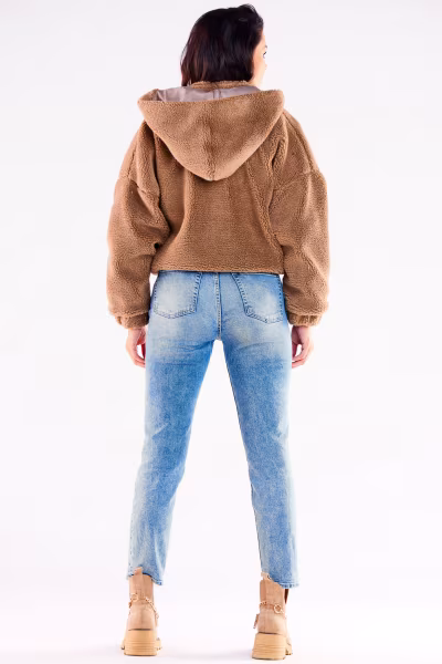 Kurtka Damska Model A533 Brown - awama — zdjęcie 3