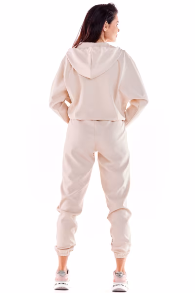 Spodnie Dresowe Model A591 Beige - awama — zdjęcie 2