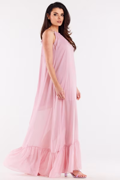Sukienka Model A516 Powder Pink - awama — zdjęcie 2