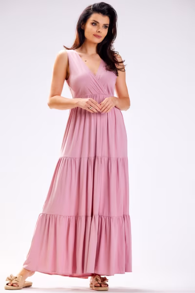 Sukienka Model A581 Dirty Pink - awama — zdjęcie 1