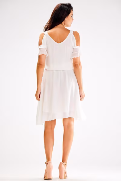 Sukienka Model A656 White - awama — zdjęcie 3