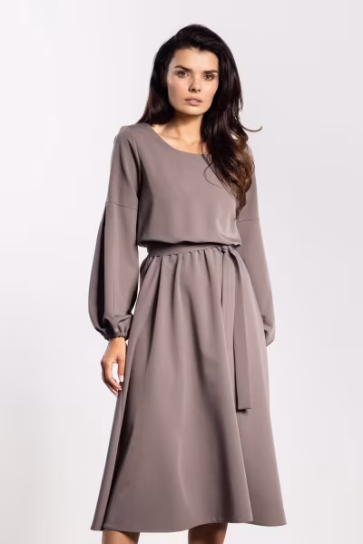 Sukienka Model A742 Taupe - awama — zdjęcie 1
