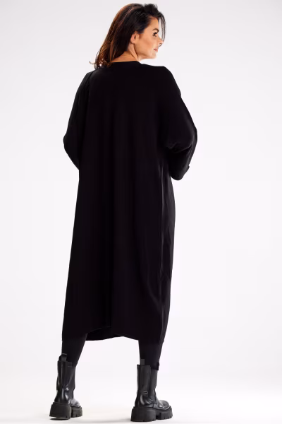Sweter Kardigan Model A617 Black - awama — zdjęcie 3